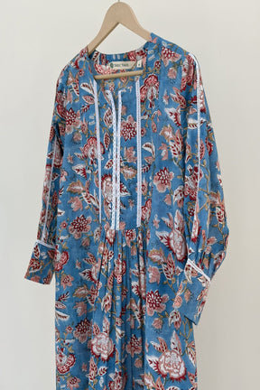 Enchanted Garden Floral Blue Kurta - Tara - C - Tara