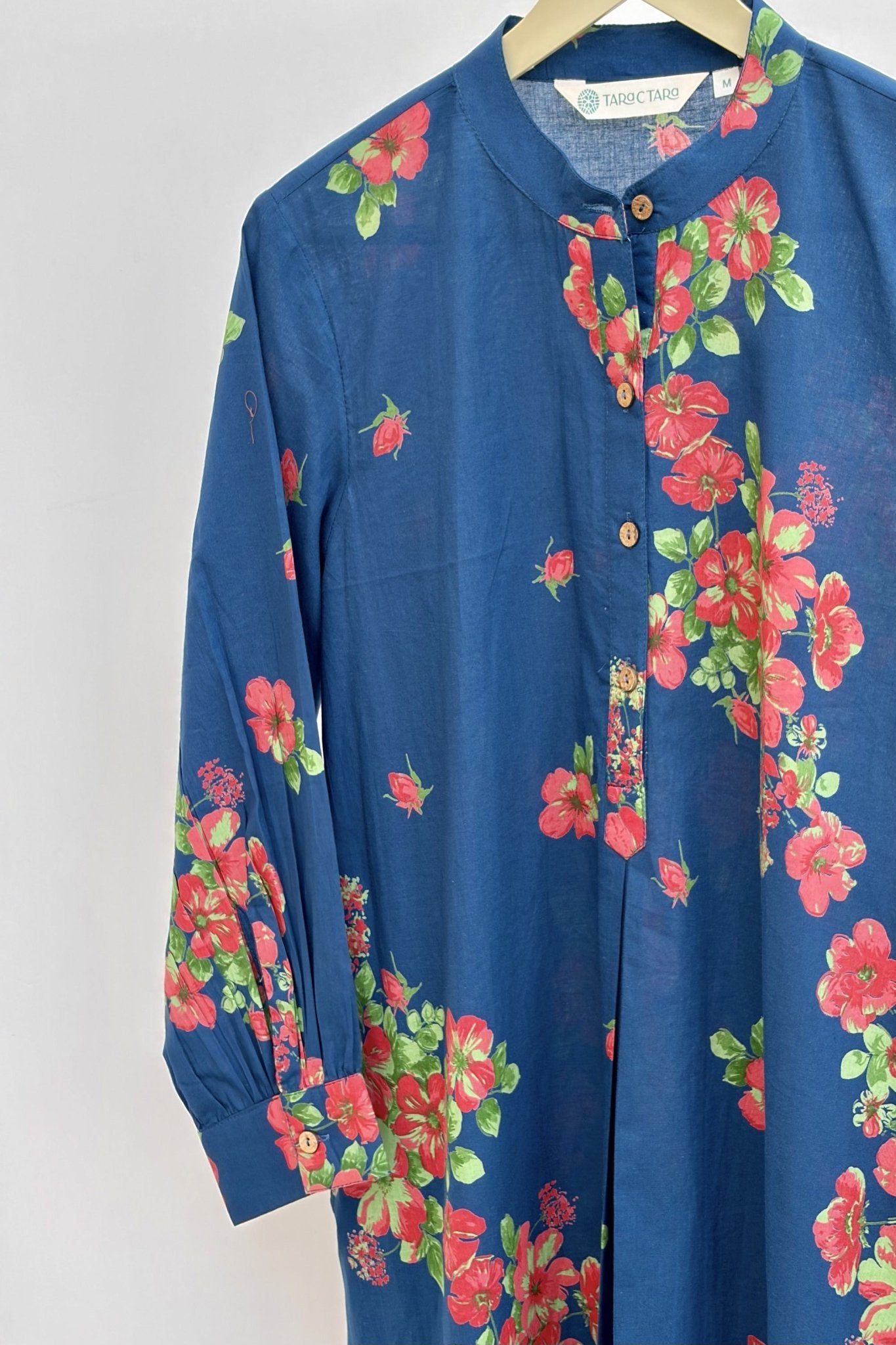 Floral Bloom Blue Kurta - Tara - C - Tara