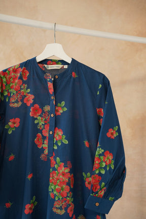 Floral Bloom Blue Kurta - Tara - C - Tara