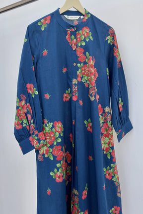 Floral Bloom Blue Kurta - Tara - C - Tara