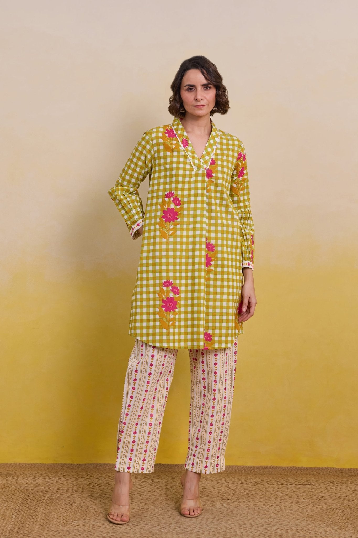 Gingham Blossom Co - ord Set - Tara - C - Tara