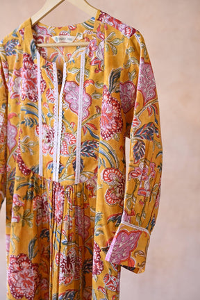 Golden Bloom Floral Kurta - Tara - C - Tara