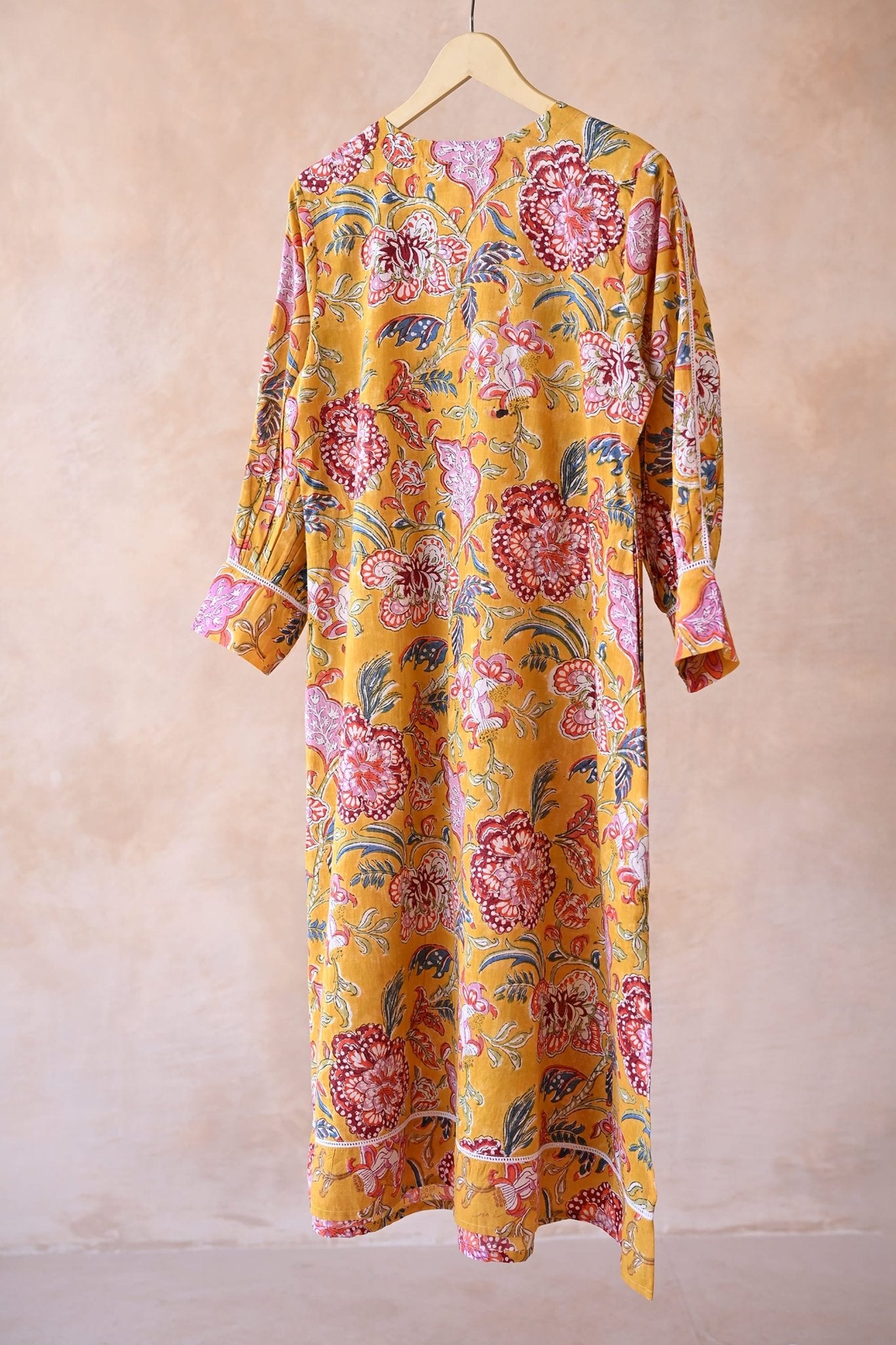Golden Bloom Floral Kurta - Tara - C - Tara