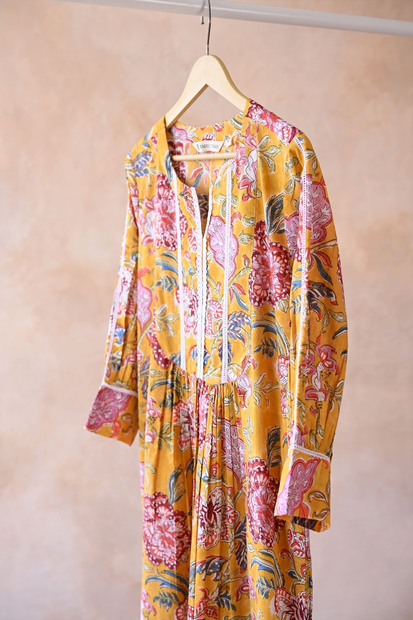 Golden Bloom Floral Kurta - Tara - C - Tara