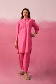 Hot Pink Premium Cotton Co-ord Set