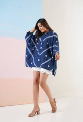 Indigo Tie Dye Top - Tara - C - Tara