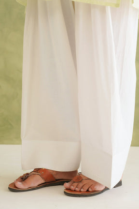Lime Green Doriya Sweet Heart Kurta With farshi Salwar - Tara - C - Tara