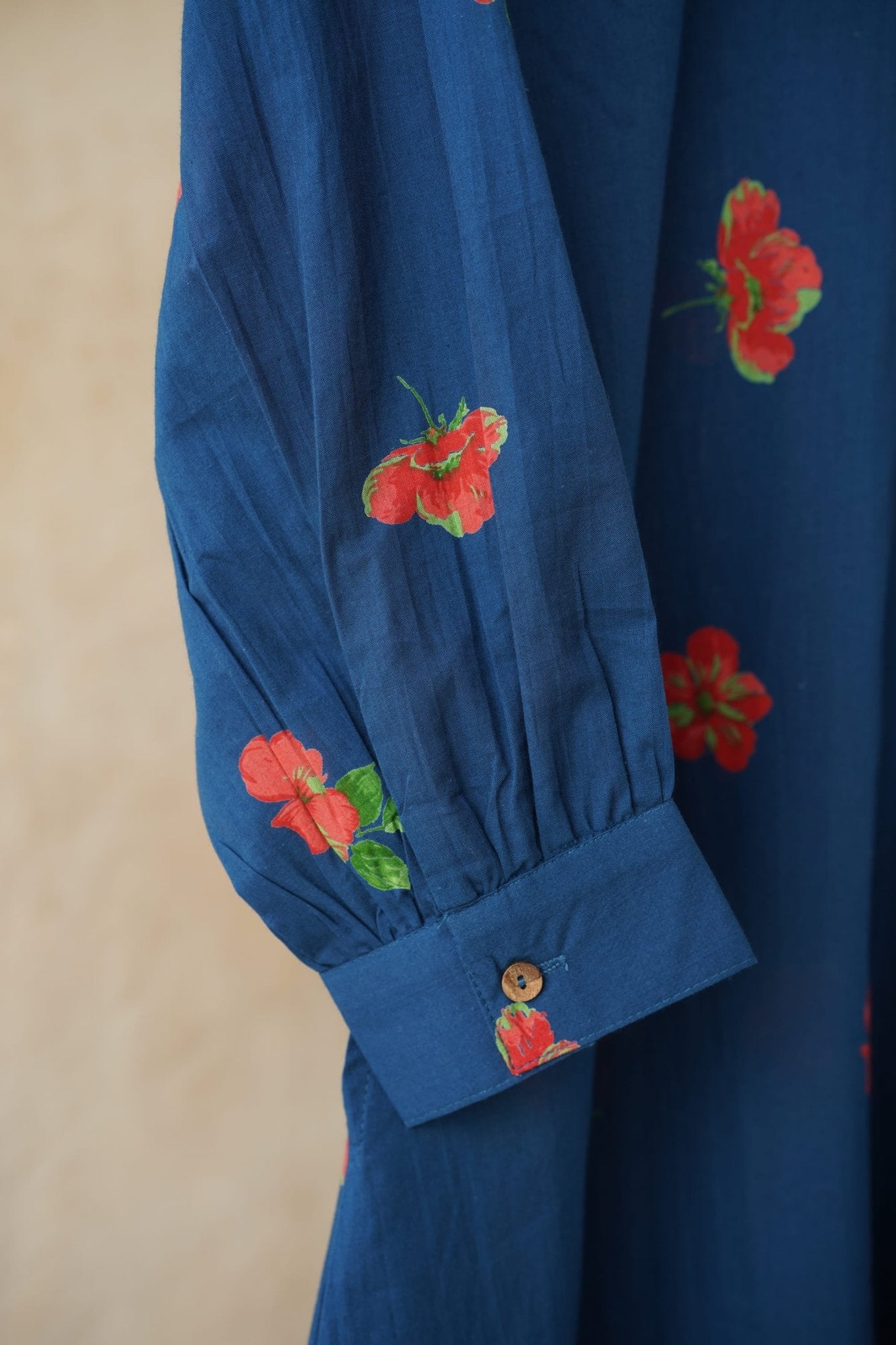 Navy Blue Floral Printed Kurti - Tara - C - Tara