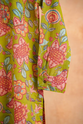 Olive Garden Floral Kurta - Tara - C - Tara
