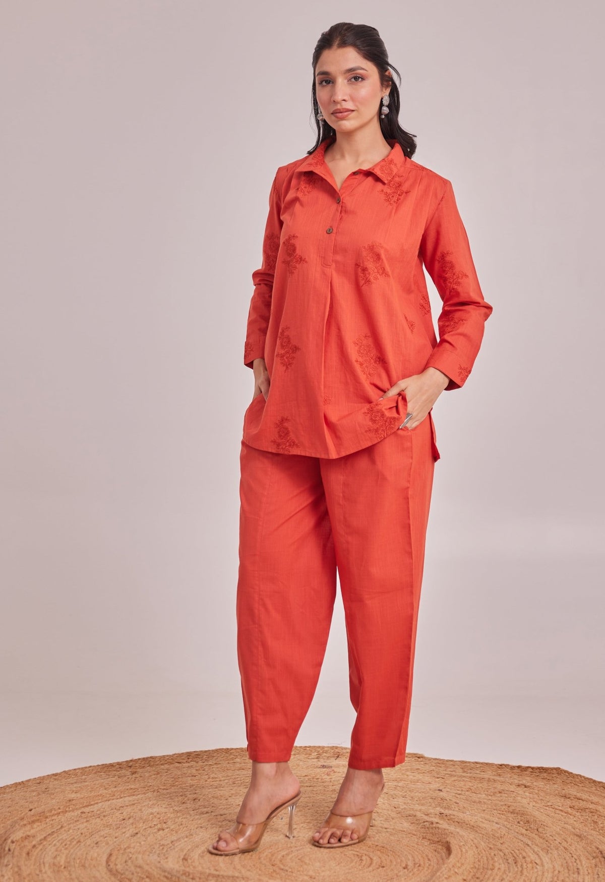 ORANGE EMBROIDERED CO - ORD SET - Tara - C - Tara