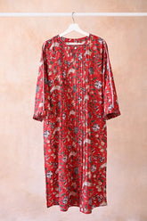 Red Floral Printed Kurta - Tara - C - Tara