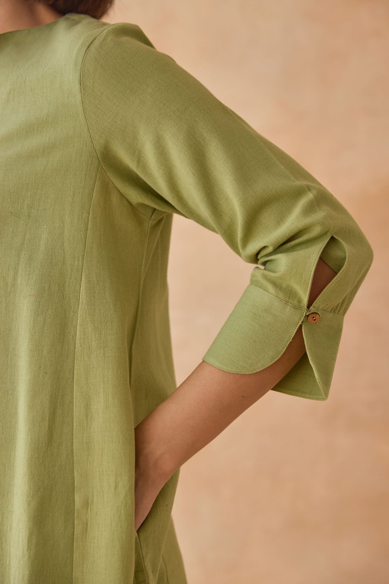 Sage Green Co - ord Set with Embroidered Patiala Salwar - Tara - C - Tara