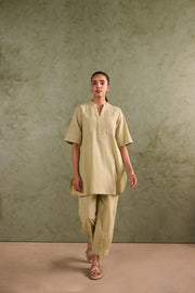 Sage Green Linen Blend Co-ord Set