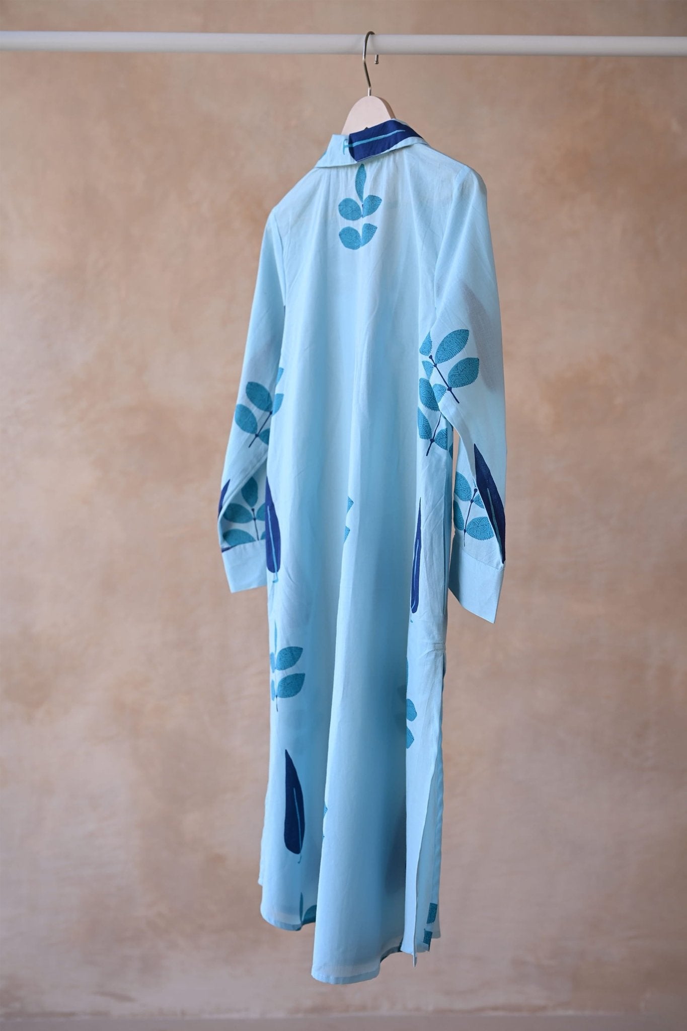 Serene Sky Botanical Print Kurta - Tara - C - Tara