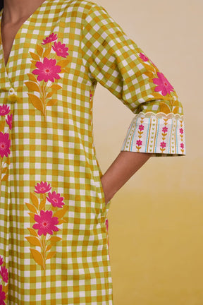 Sunshine Gingham Printed Co - ord Set - Tara - C - Tara