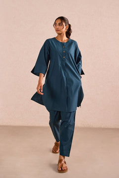 Teal Blue Cotton Co-ord Set